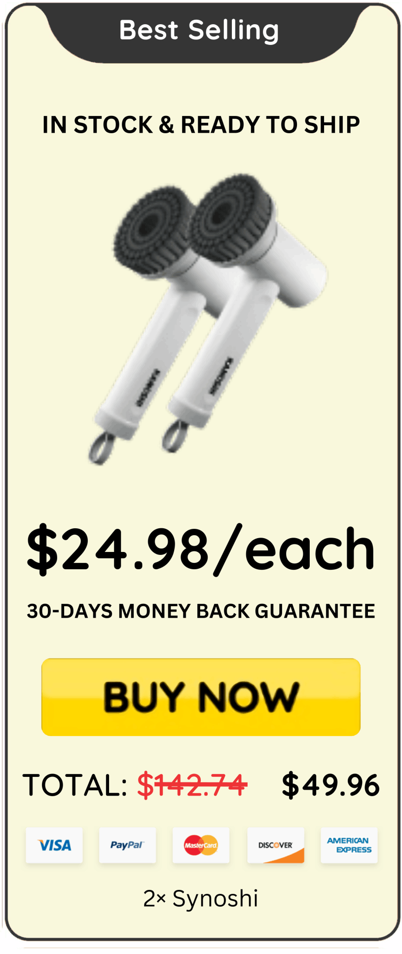 Synoshi Package price